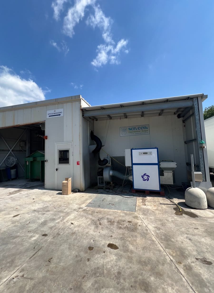A PURA unit under a canopy at a water treatment site
